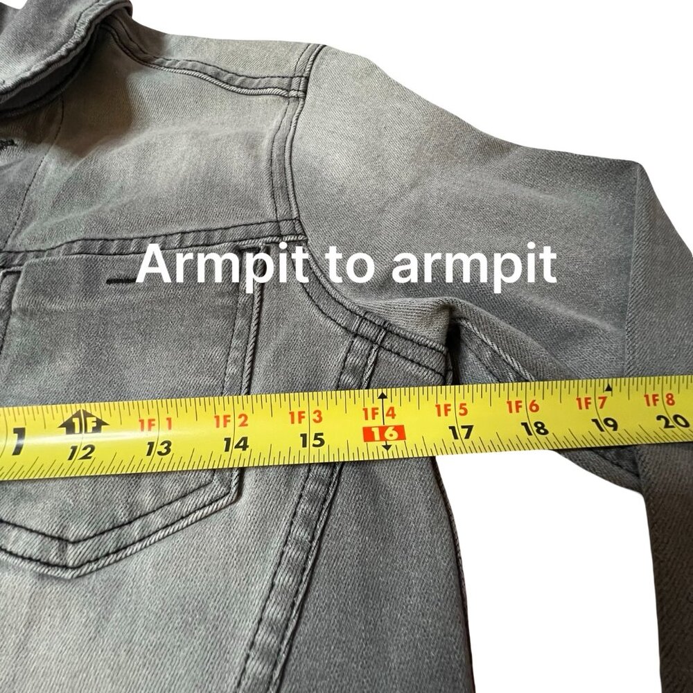 L'AGENCE Grey Denim Jacket - Picture 8 of 9